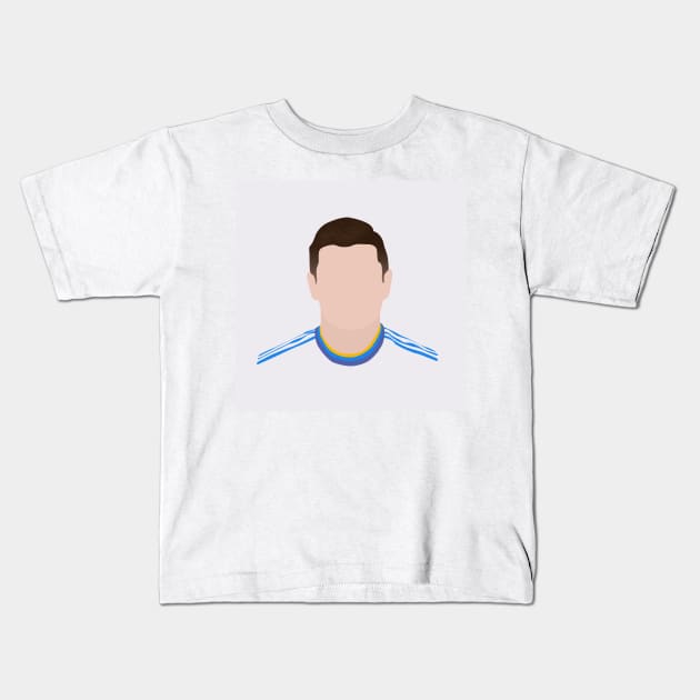 Toni Kroos Minimalistic Face Art Kids T-Shirt by GotchaFace